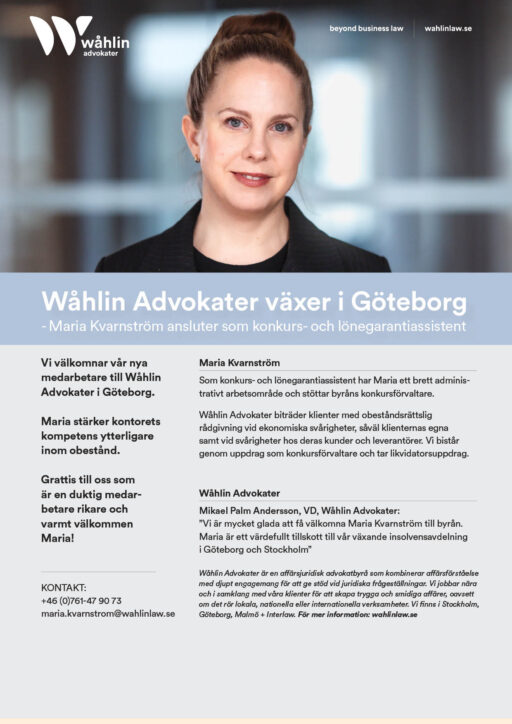 Maria Kvarnström_Wåhlin Advokater