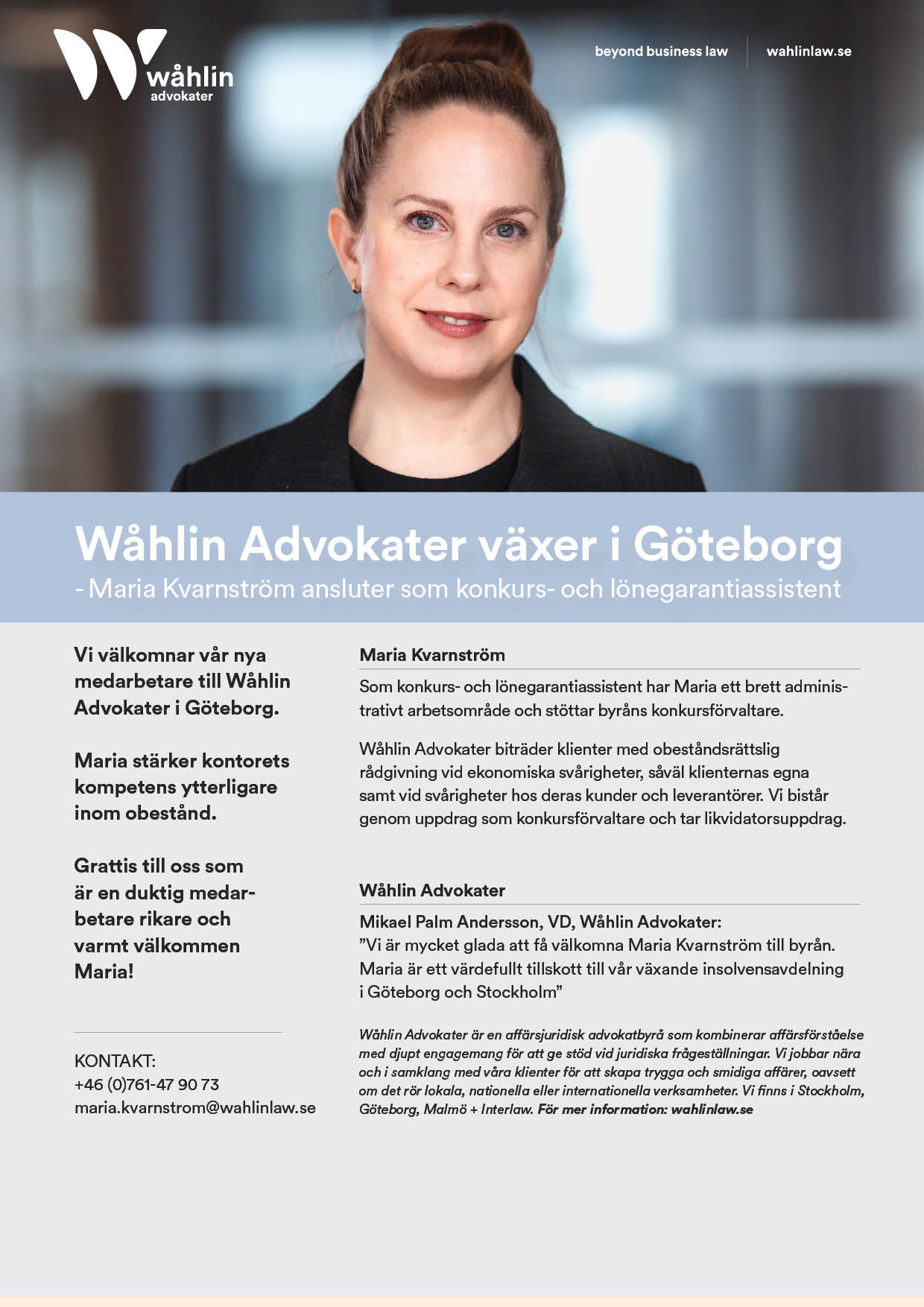 Maria Kvarnström_Wåhlin Advokater